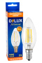 Лампа светодиодная DELUX BL37B 6 Вт 4000K 220В E14 filament белый