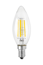 Лампа светодиодная DELUX BL37B 6 Вт 4000K 220В E14 filament белый
