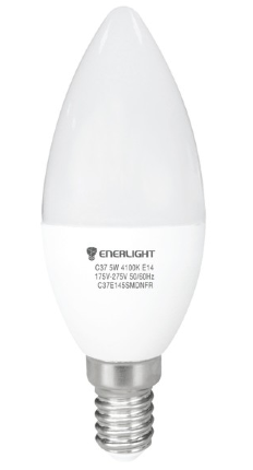 Лампа LED свеча E14 4Вт С37 4Вт ENERLIGHT