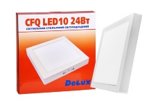 Светильник светодиодный накладной потолочный DELUX CFQ LED 10 4100К 24Вт 220В квадрат