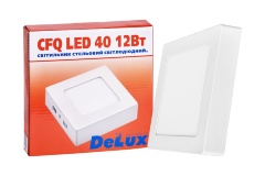 Светильник светодиодный накладной потолочный DELUX CFQ LED 40 4100К 12 Вт 220В квадрат