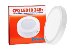 Светильник светодиодный накладной потолочный DELUX CFQ LED 10 4100К 24Вт 220В круг