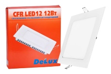 Светильник светодиодный встраиваемый потолочный DELUX CFR LED 12 4100К 12 Вт 220В квадрат
