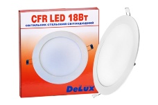Светильник светодиодный встраиваемый потолочный DELUX CFR LED 18 4100К 18 Вт 220В круг