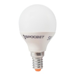 Лампа светодиодная ЕВРОСВЕТ 5Вт 4200К Р-5-4200-14 E14
