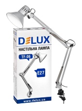 Светильник настольный DELUX TF-06_E27 серебро