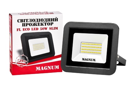 Прожектор светодиодный MAGNUM FL ECO LED 50Вт slim 6500К IP65