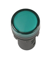 Лампа AD22DS d22mm зеленая 12V AC/DC TNSy