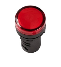 Лампа AD22DS d22mm красная 12V AC/DC TNSy