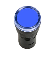 Лампа AD16DS d16mm синяя 36V AC/DC TNSy